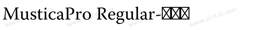 MusticaPro Regular字体转换